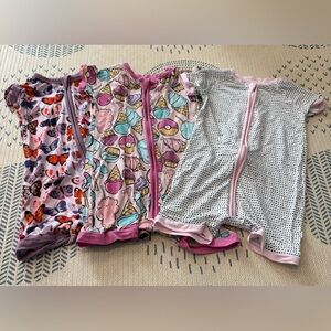Little Sleepies 12-18 month shorties shorty zippy bundle of 3